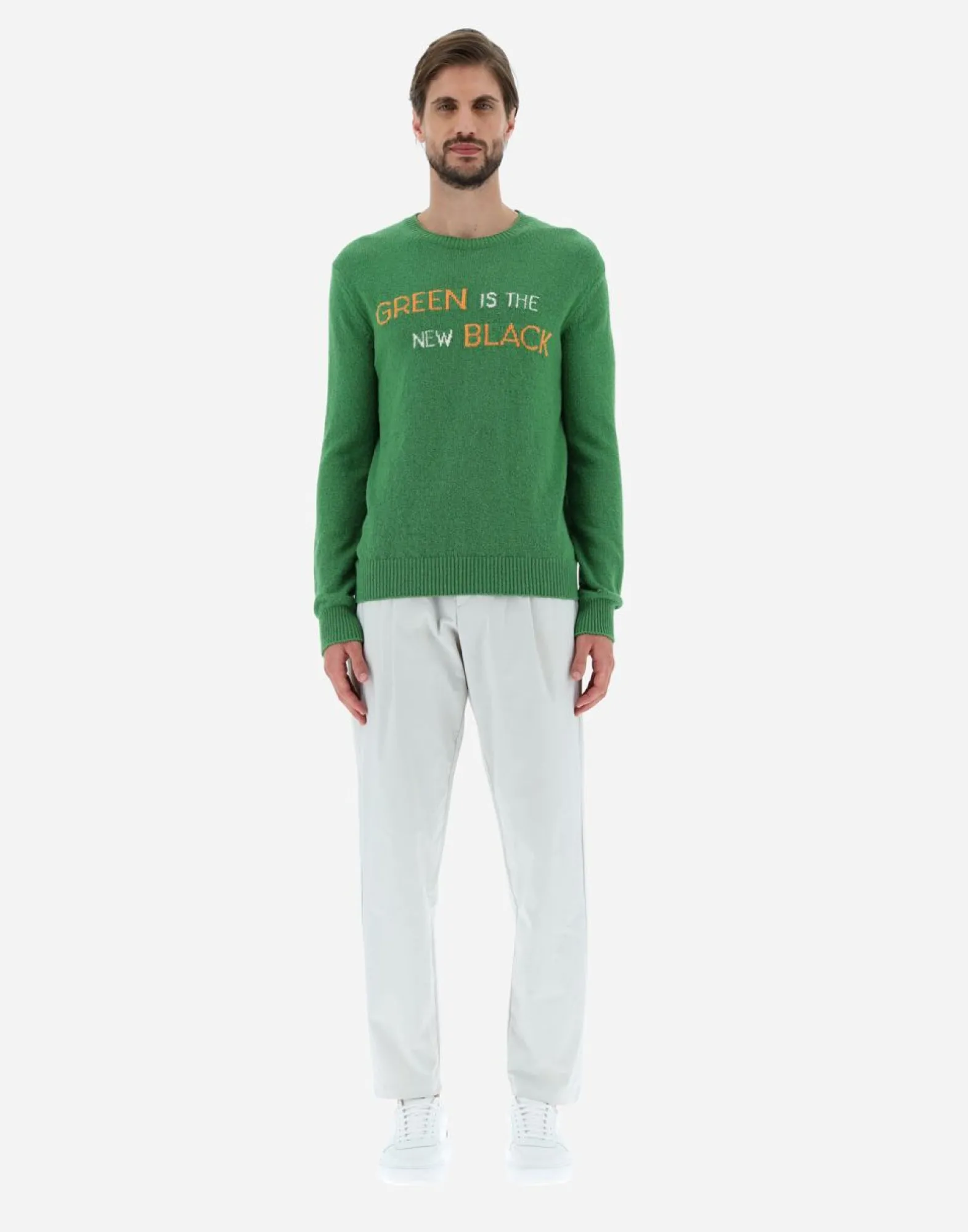 Herno Globe Sweater In Organic Cotton Boucle