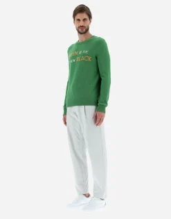 Herno Globe Sweater In Organic Cotton Boucle