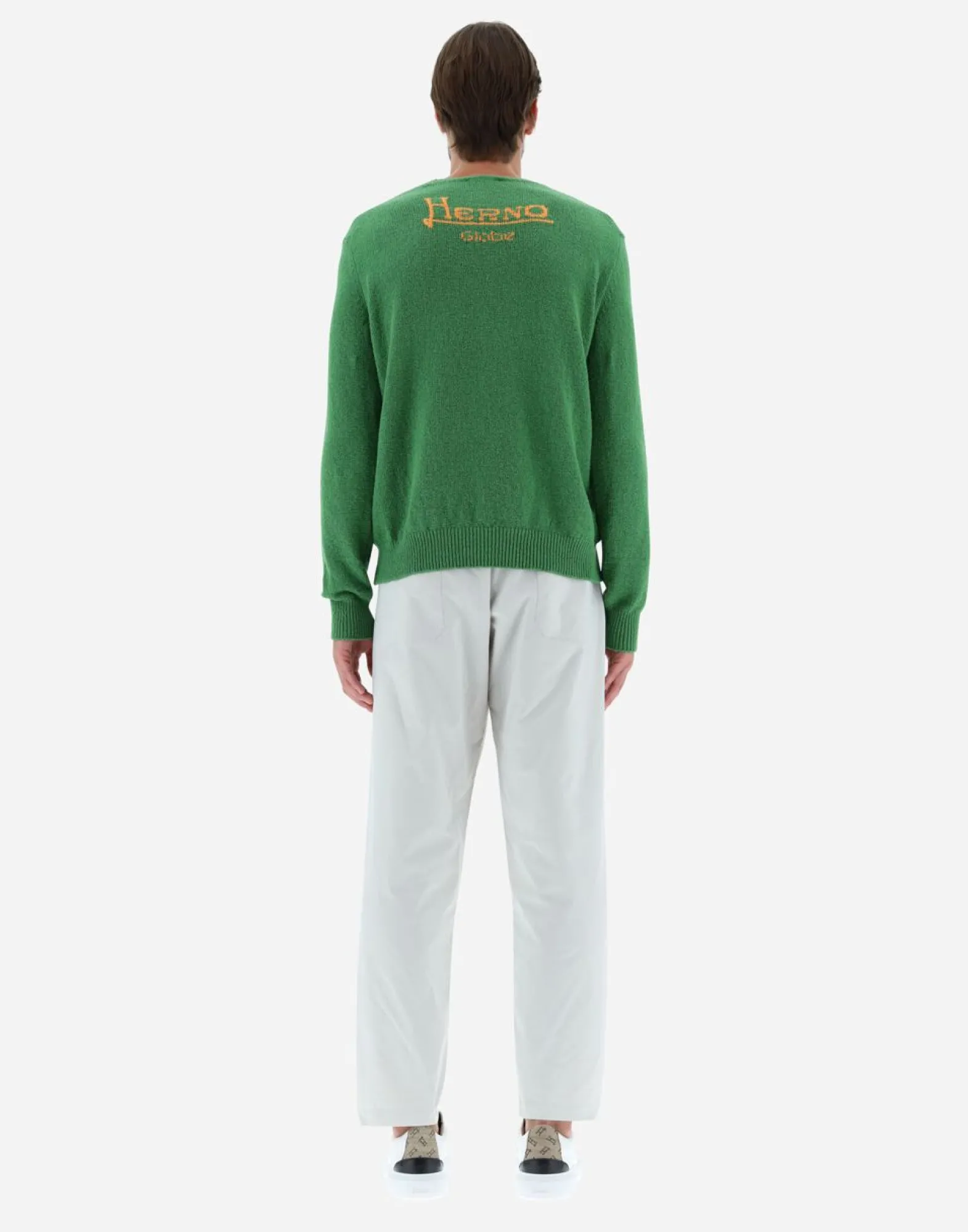 Herno Globe Sweater In Organic Cotton Boucle