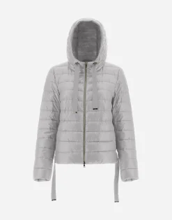 Herno Hooded Bomber Jacket In Nylon Ultralight
