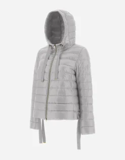 Herno Hooded Bomber Jacket In Nylon Ultralight