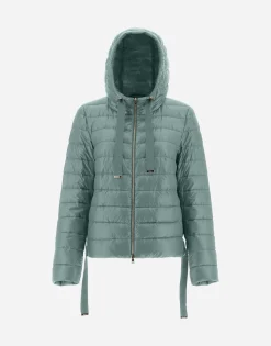 Herno Hooded Bomber Jacket In Nylon Ultralight