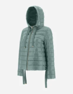 Herno Hooded Bomber Jacket In Nylon Ultralight