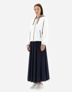 Herno Hooded Cardigan In Double Sweater & Monogram