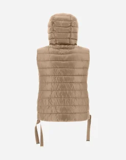 Herno Hooded Waistcoat In Nylon Ultralight