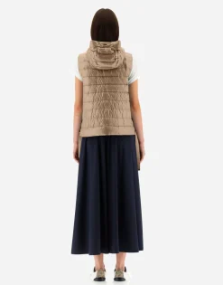 Herno Hooded Waistcoat In Nylon Ultralight