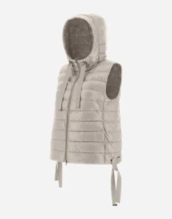 Herno Hooded Waistcoat In Nylon Ultralight