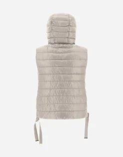 Herno Hooded Waistcoat In Nylon Ultralight