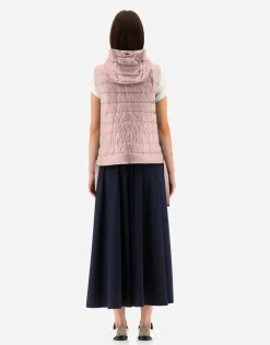 Herno Hooded Waistcoat In Nylon Ultralight