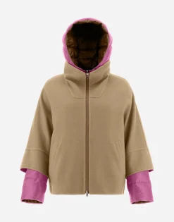 Herno 2-In-1 Double Wool And Reversible Nylon Ultralight Jacket