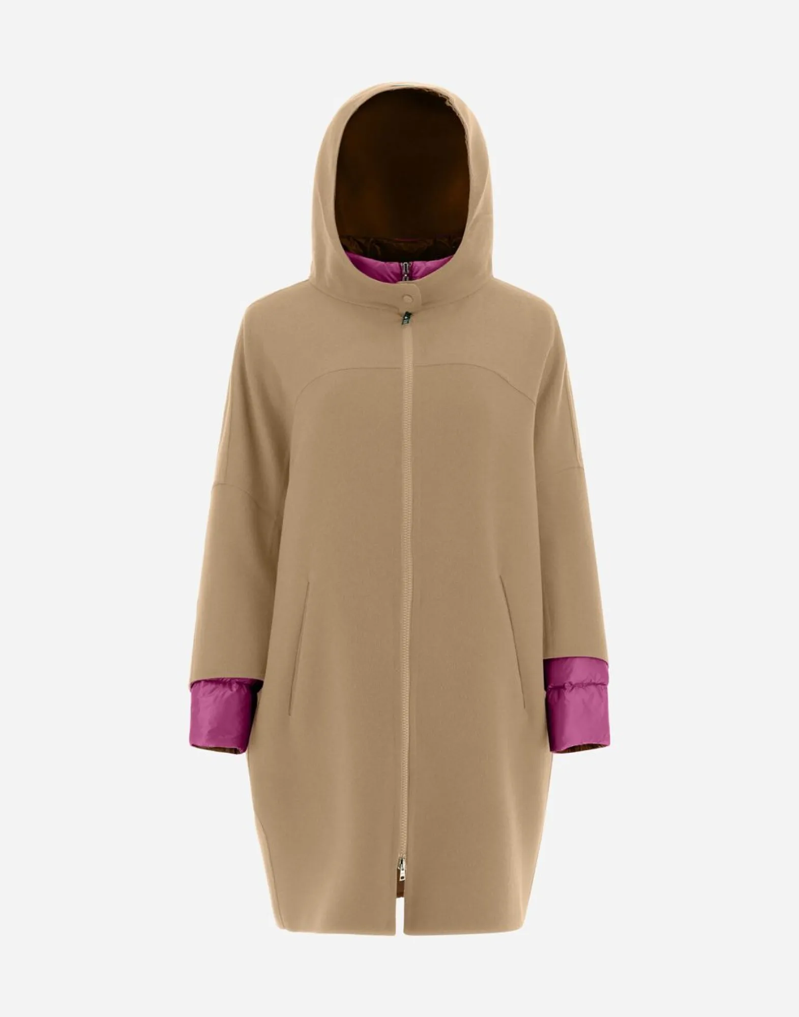 Herno 2-In-1 Double Wool And Reversible Nylon Ultralight Parka