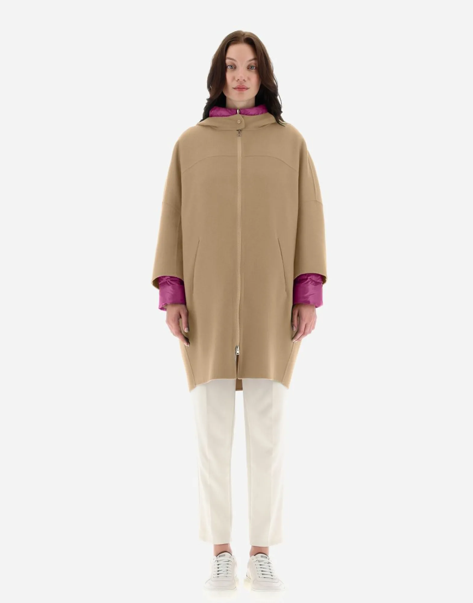 Herno 2-In-1 Double Wool And Reversible Nylon Ultralight Parka