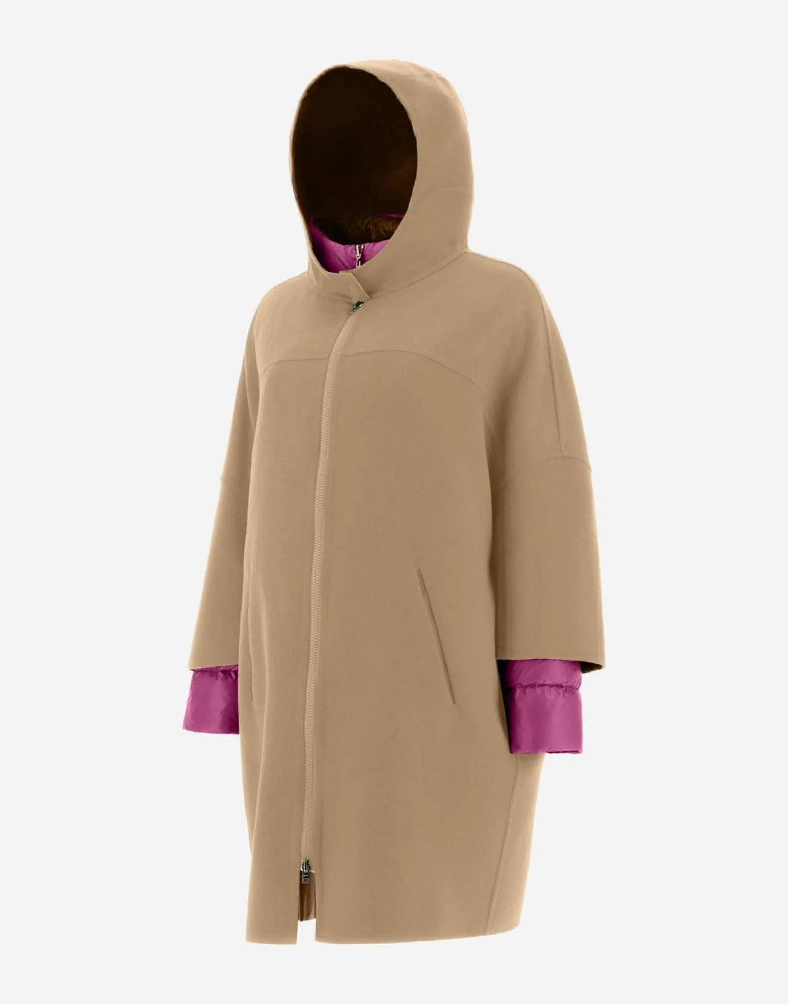 Herno 2-In-1 Double Wool And Reversible Nylon Ultralight Parka