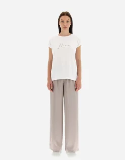 Herno Interlock Jersey T-Shirt With Rhinestones