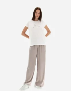 Herno Interlock Jersey T-Shirt With Rhinestones