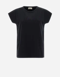 Herno Interlock Jersey T-Shirt With Rhinestones