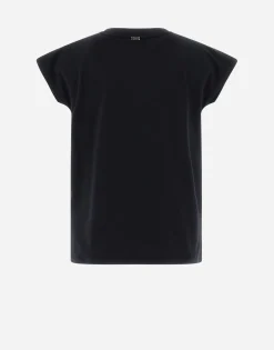 Herno Interlock Jersey T-Shirt With Rhinestones