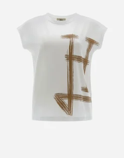 Herno Interlock Jersey T-Shirt With Kimono Sleeves