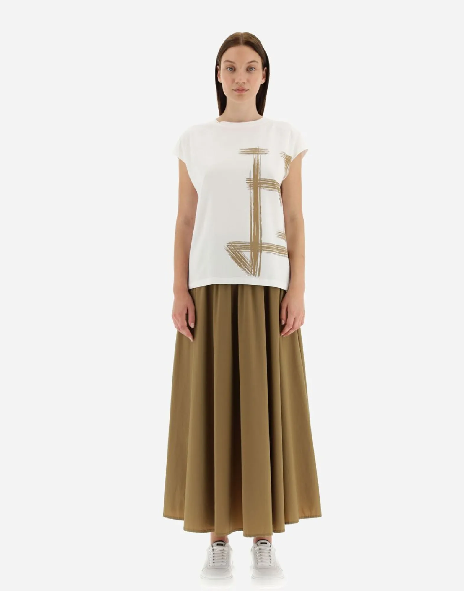 Herno Interlock Jersey T-Shirt With Kimono Sleeves