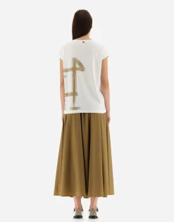Herno Interlock Jersey T-Shirt With Kimono Sleeves