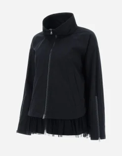 Herno Jacket In Compact Nylon & Tulle