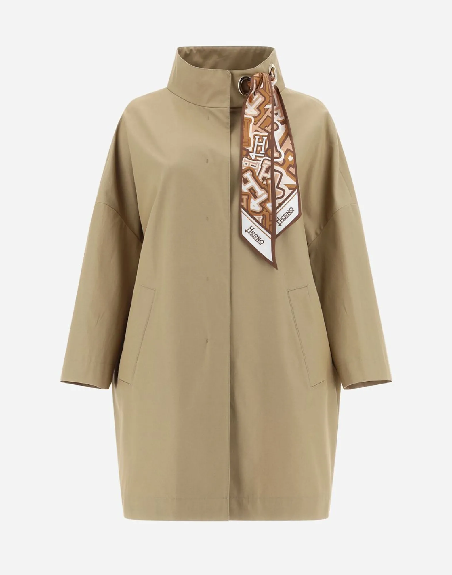 Herno Jacket In Delon With Foulard