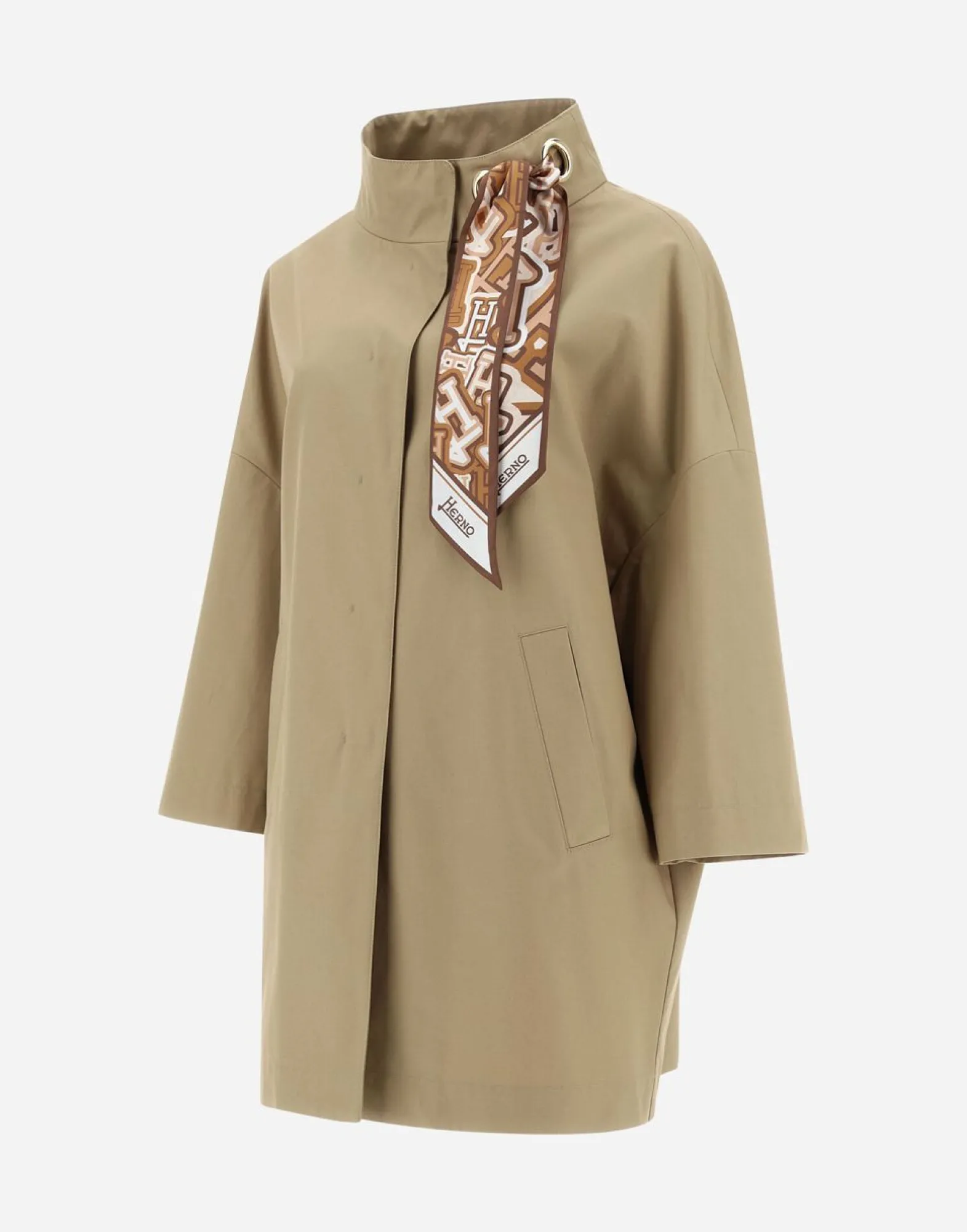 Herno Jacket In Delon With Foulard