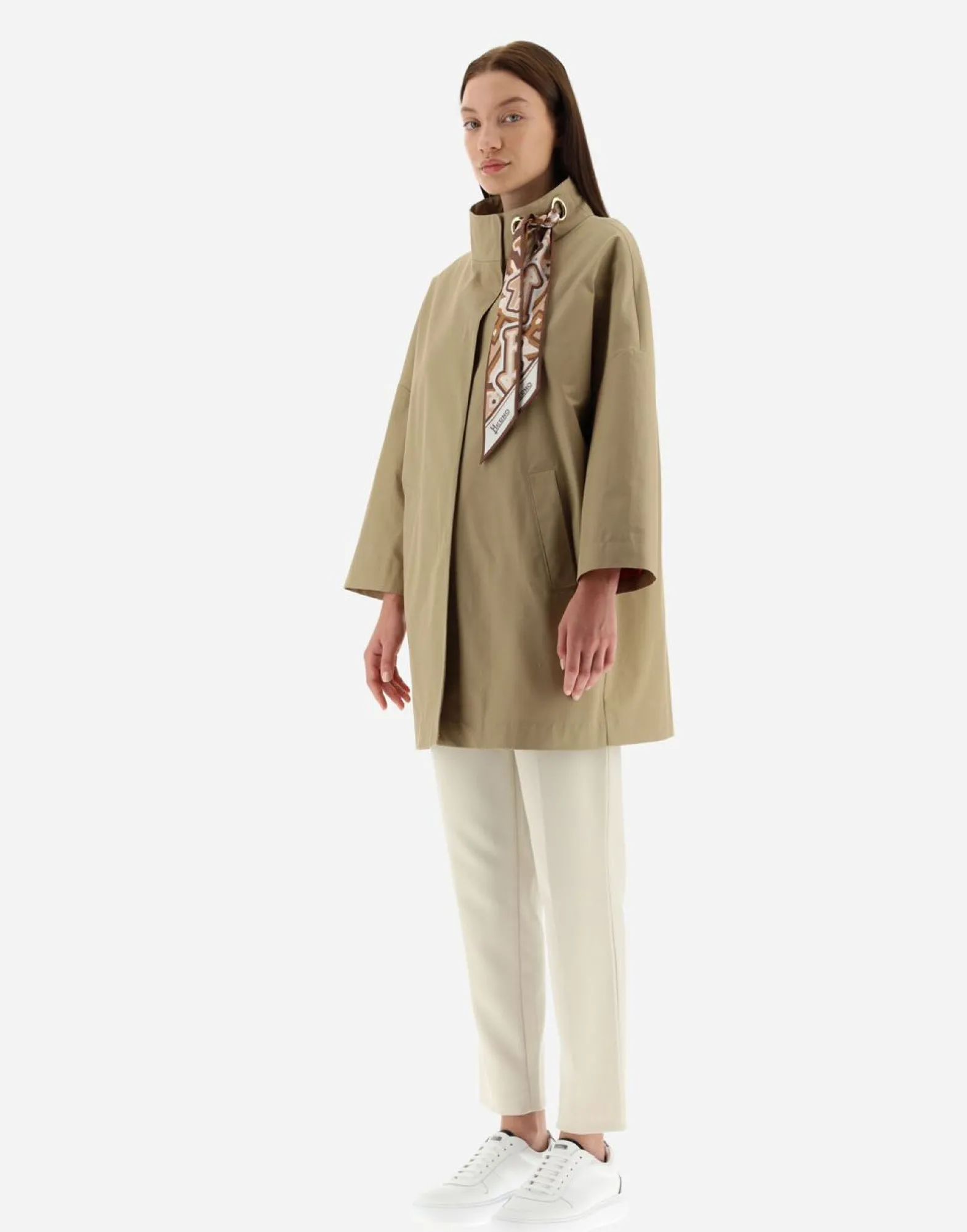 Herno Jacket In Delon With Foulard