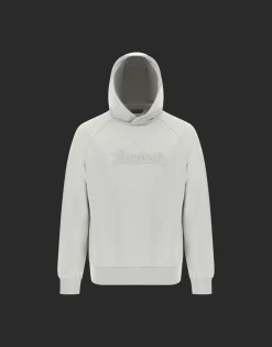 Herno Laminar Cotton Sweater Hoodie With Logo