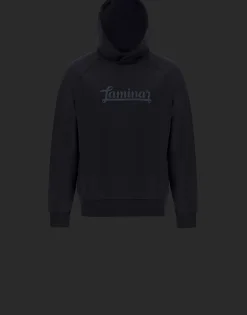Herno Laminar Cotton Sweater Hoodie With Logo