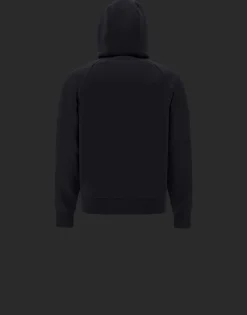 Herno Laminar Cotton Sweater Hoodie With Logo