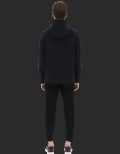 Herno Laminar Cotton Sweater Hoodie With Logo