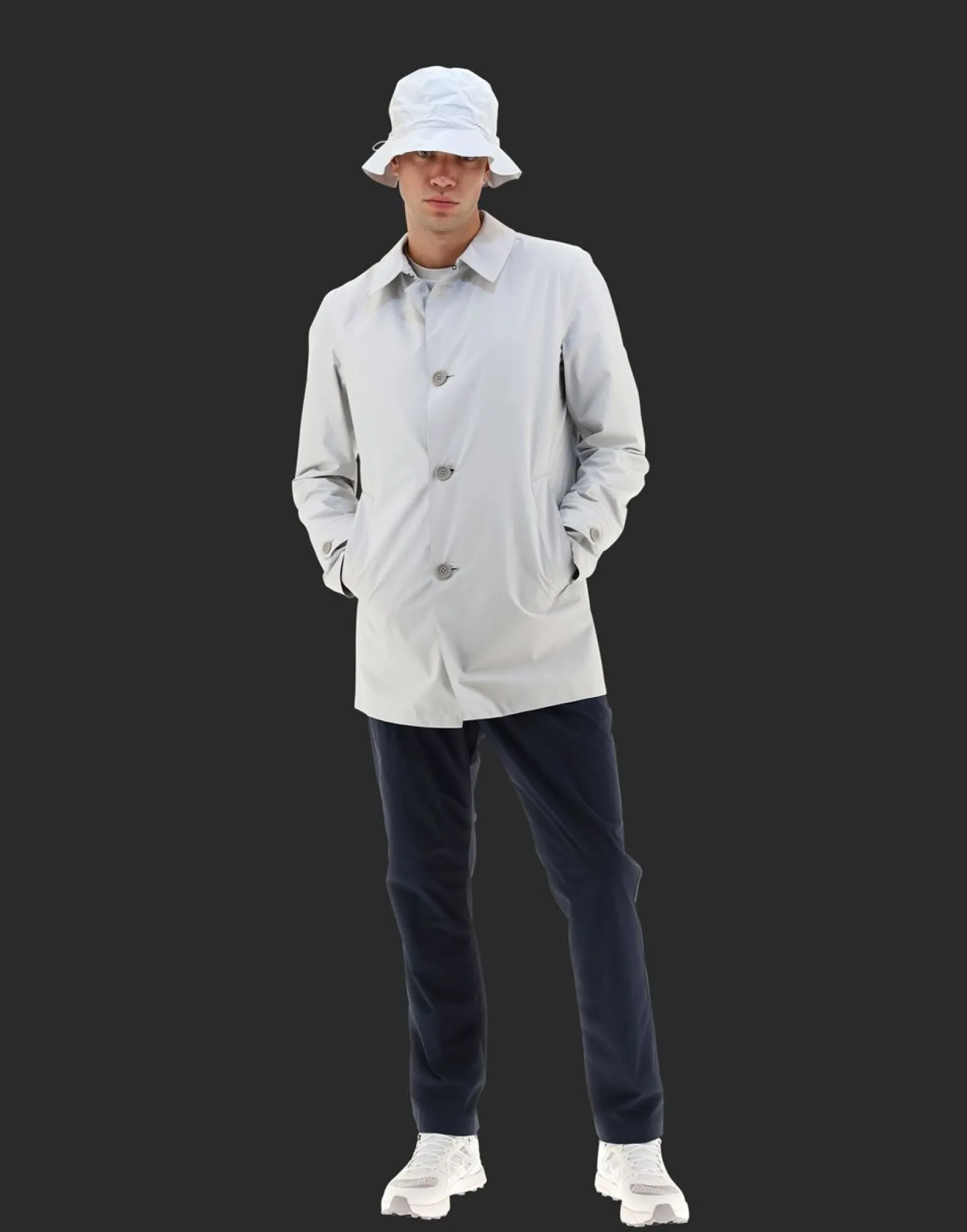 Herno Laminar 2Layer Raincoat With Bucket Hat