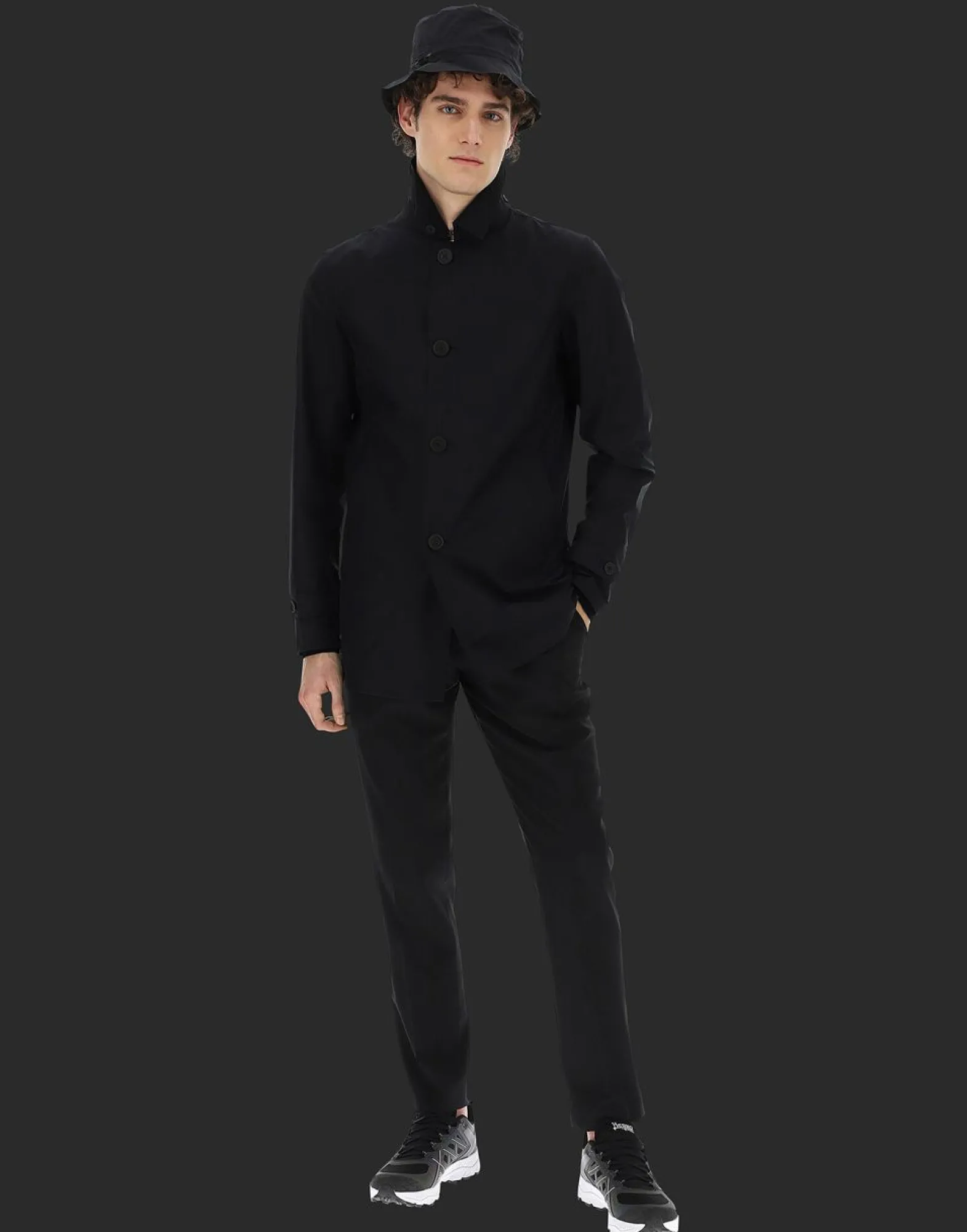 Herno Laminar 2Layer Raincoat With Bucket Hat