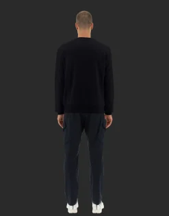 Herno Laminar Sweatshirt In Cotton Sweater With Nylon Details