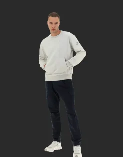 Herno Laminar Sweatshirt In Cotton Sweater With Nylon Details