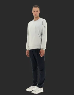 Herno Laminar Sweatshirt In Cotton Sweater With Nylon Details