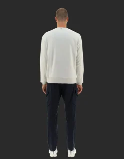 Herno Laminar Sweatshirt In Cotton Sweater With Nylon Details