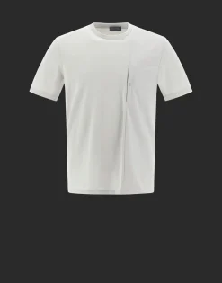 Herno Laminar T-Shirt In Compact Jersey With Nylon Details