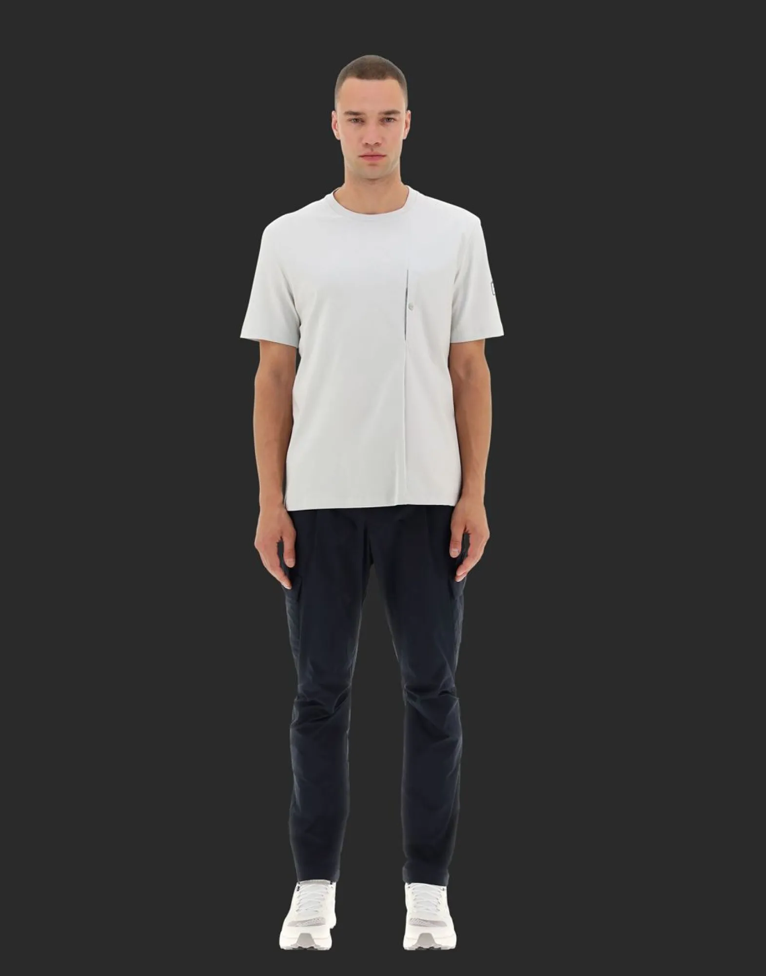 Herno Laminar T-Shirt In Compact Jersey With Nylon Details