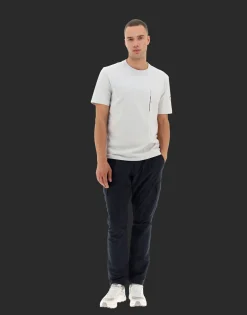 Herno Laminar T-Shirt In Compact Jersey With Nylon Details