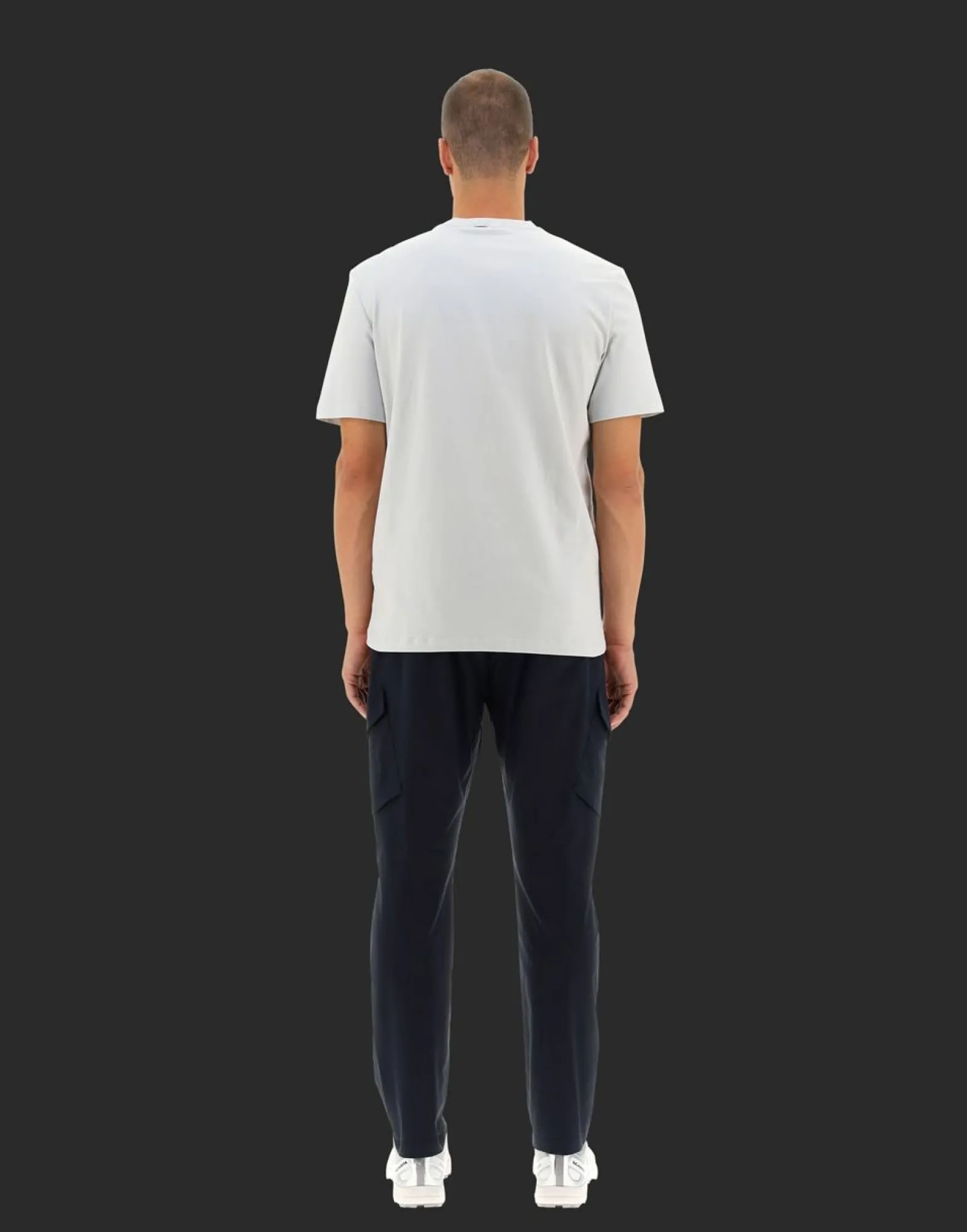 Herno Laminar T-Shirt In Compact Jersey With Nylon Details