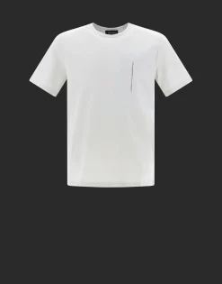 Herno Laminar T-Shirt With Pocket In Compact Jersey With Nylon Details