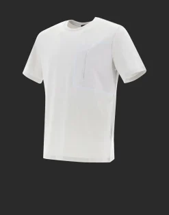 Herno Laminar T-Shirt With Pocket In Compact Jersey With Nylon Details