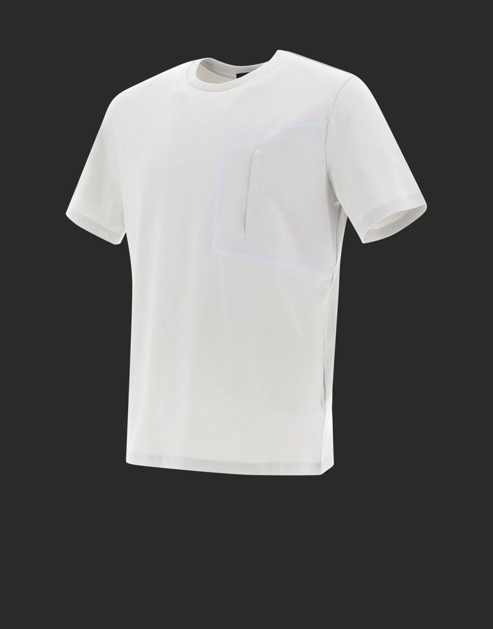 Herno Laminar T-Shirt With Pocket In Compact Jersey With Nylon Details