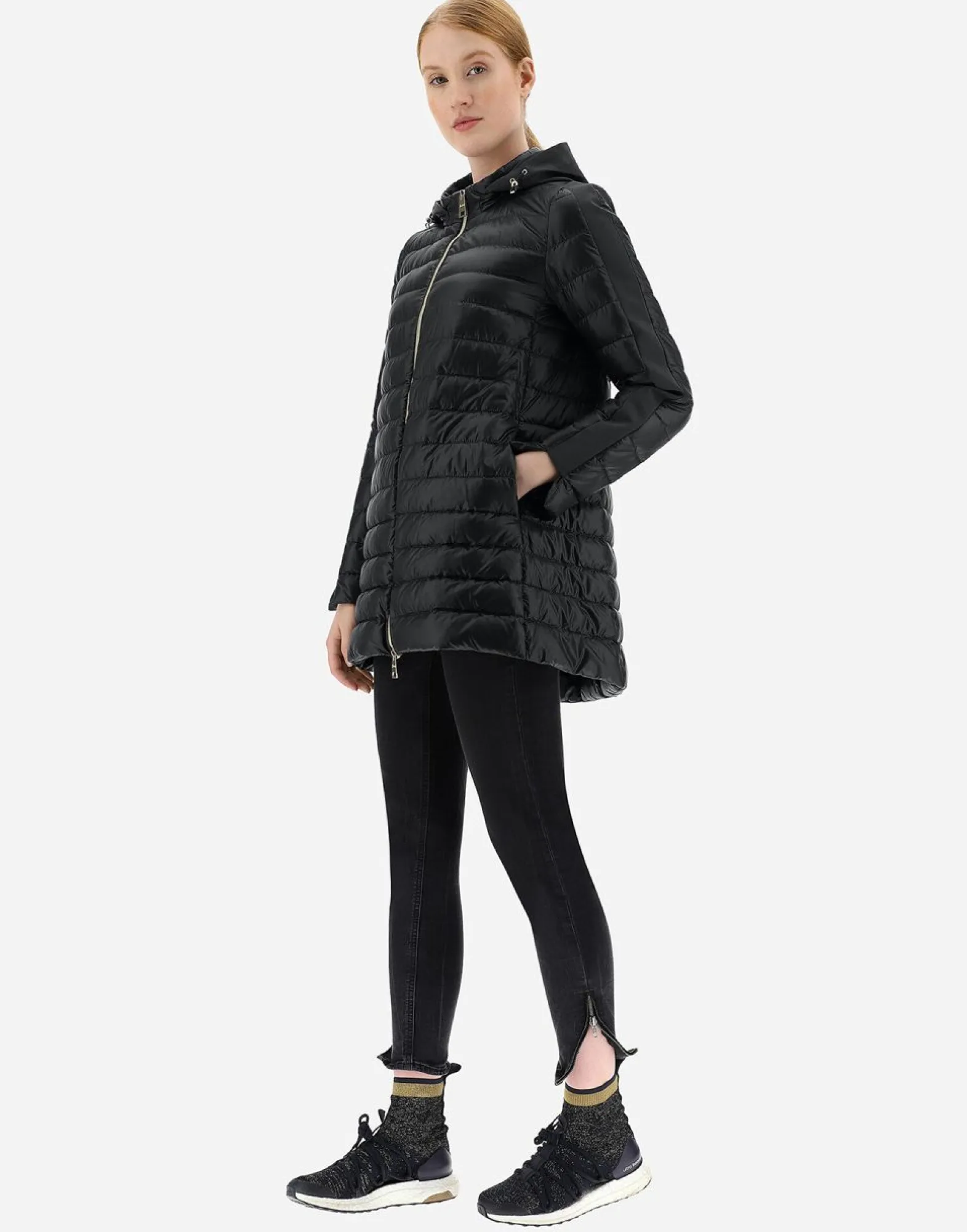Herno Nylon Ultralight A-Shape With Shantung Details