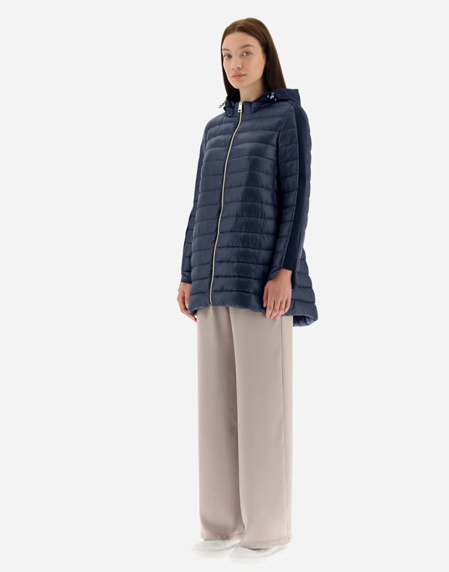 Herno Nylon Ultralight A-Shape With Shantung Details