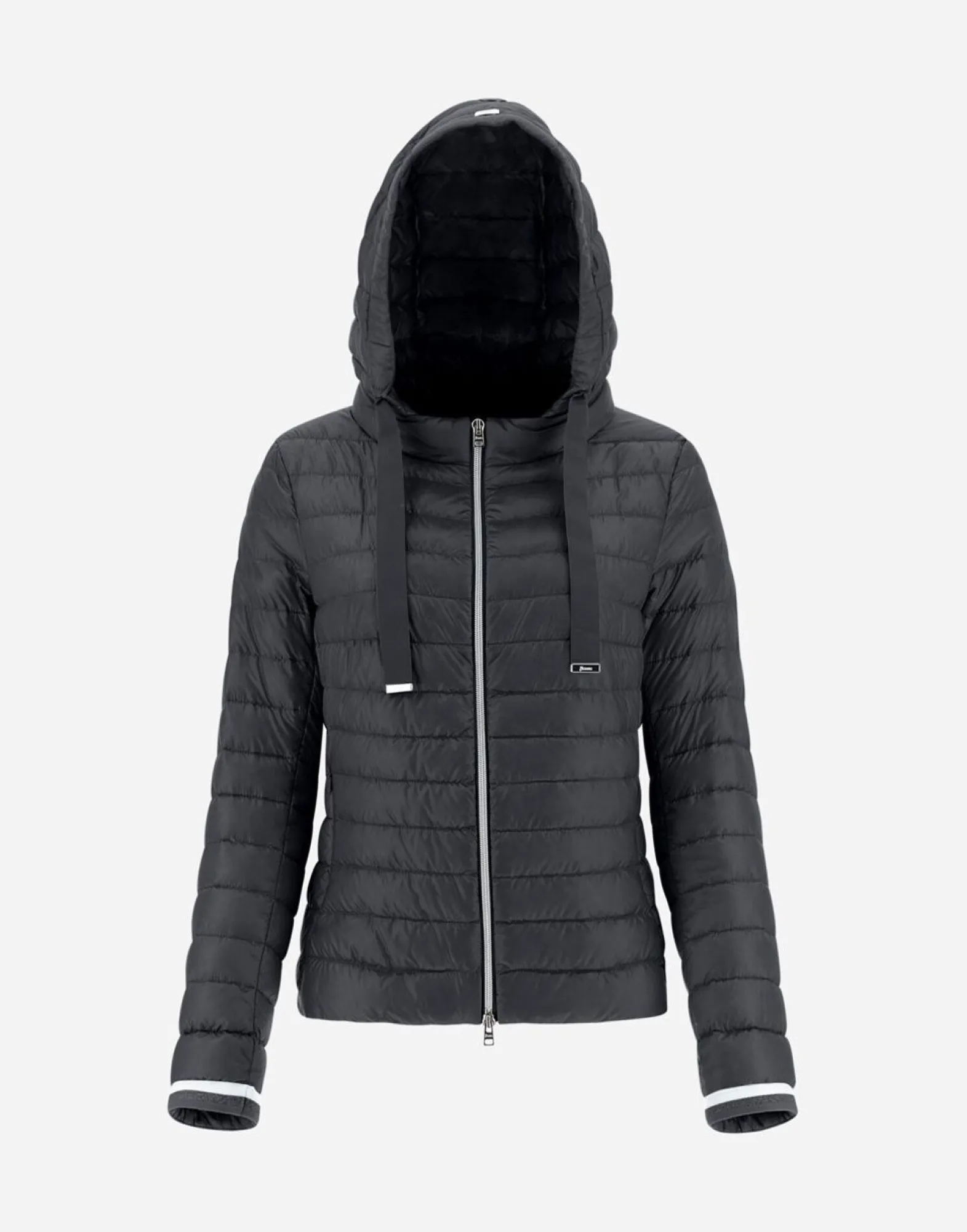 Herno Nylon Ultralight Bomber With Lurex Sweater