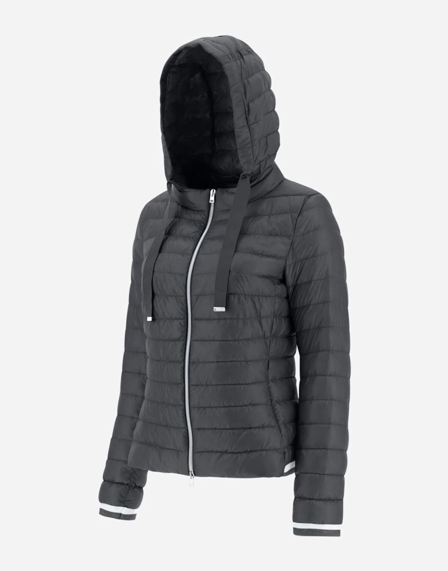 Herno Nylon Ultralight Bomber With Lurex Sweater