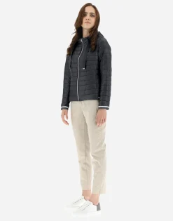 Herno Nylon Ultralight Bomber With Lurex Sweater